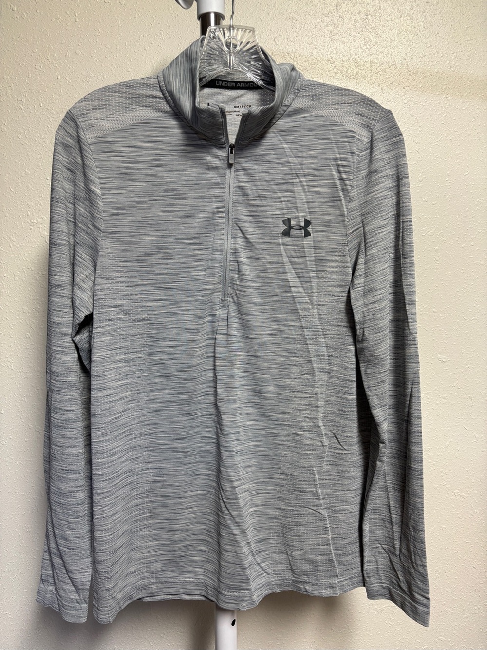 Under Armour Light Gray Heather 1/4 Zip Pullover